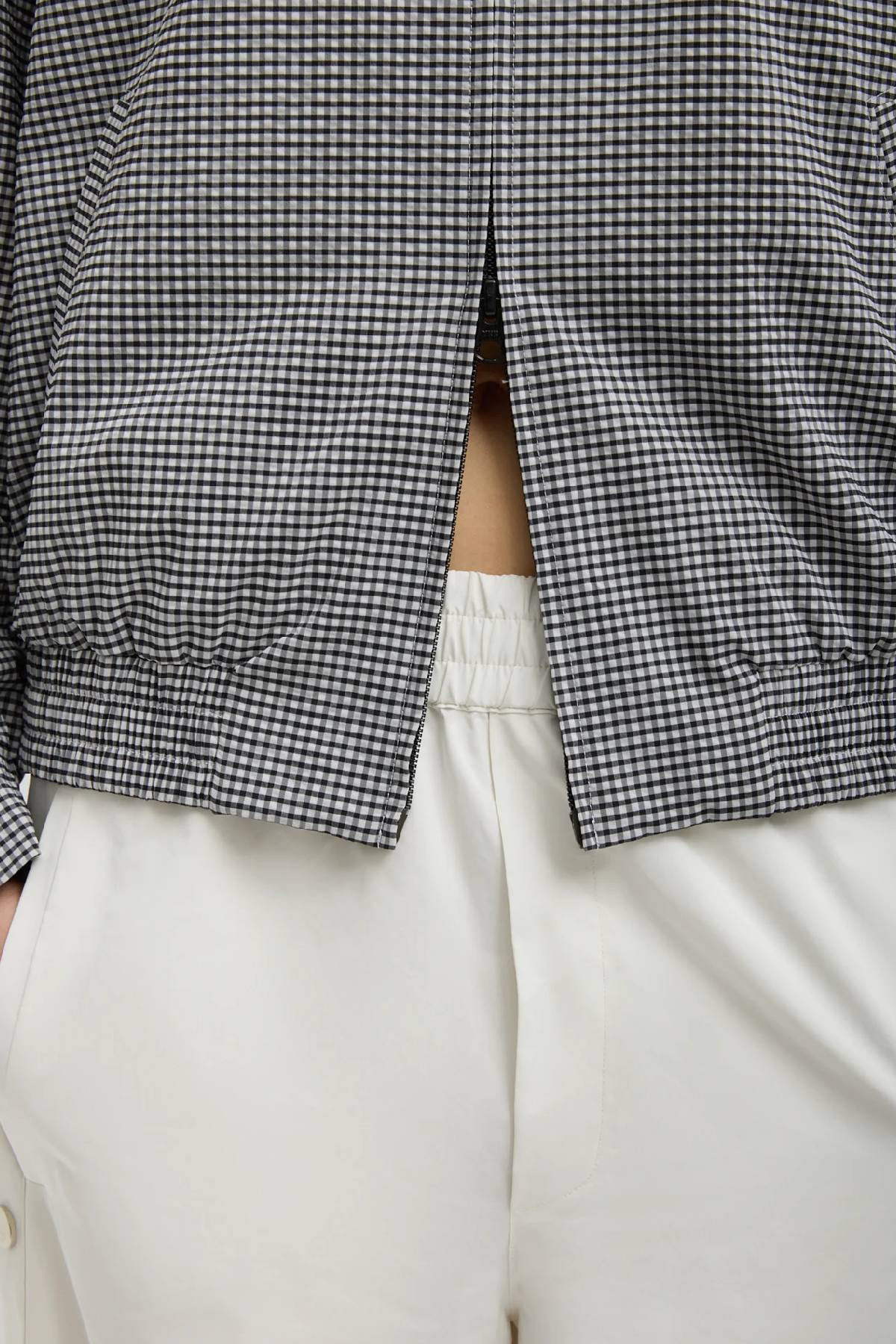 Tibi Nylon Snap Pull On Jogger - White