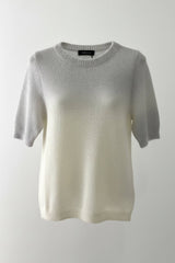 Fabiana Filippi Short Sleeve Top - Rafia/ Grigio