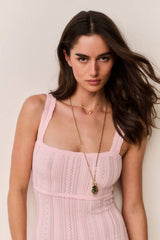 LoveShackFancy Tabatha Dress - Peach Sorbet
