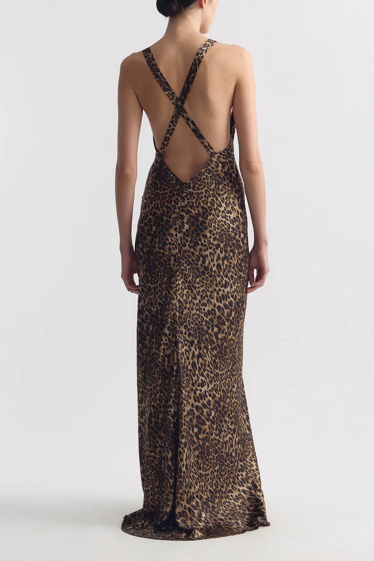 Nili Lotan Aline Gown - Vintage Leopard Print