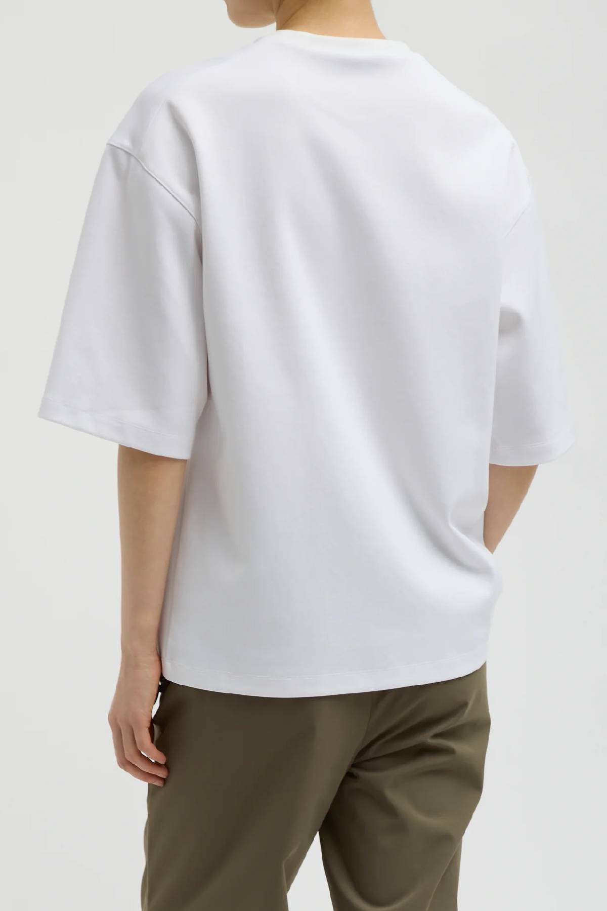 Tibi Active Knit Easy T-Shirt - White