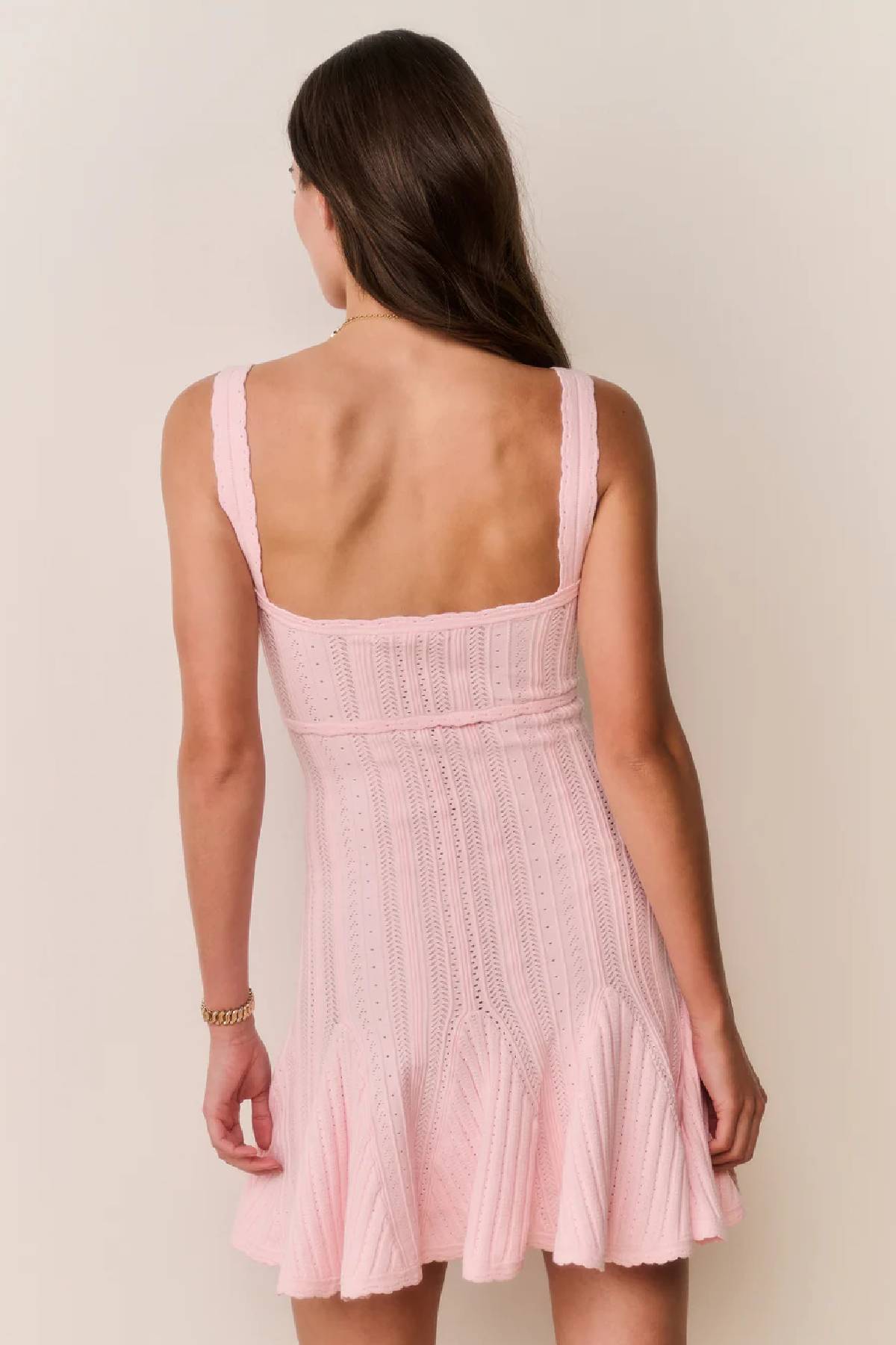 LoveShackFancy Tabatha Dress - Peach Sorbet