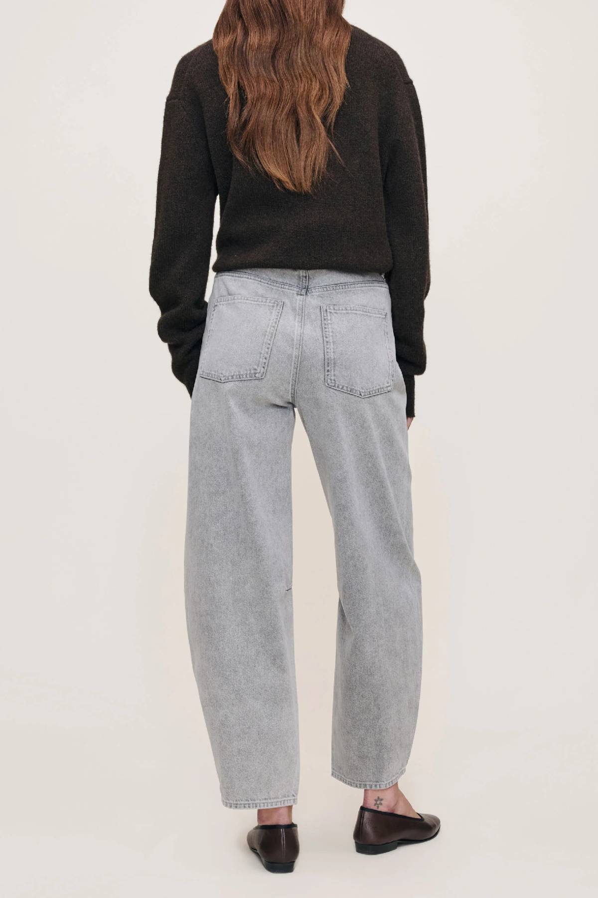 DL1961 Miro Barrel High Rise 28" Jeans - Storm Cloud