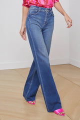 L'AGENCE Scottie Wide Leg Jean - Hasting