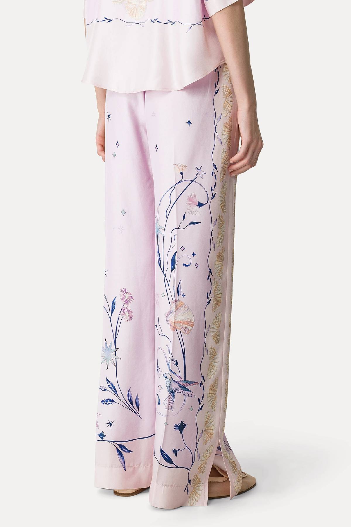 Forte Forte “Deliverance” Print Twill Stretch Trousers - Sweet