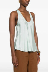 Forte Forte Viscose Twill Top - Plume