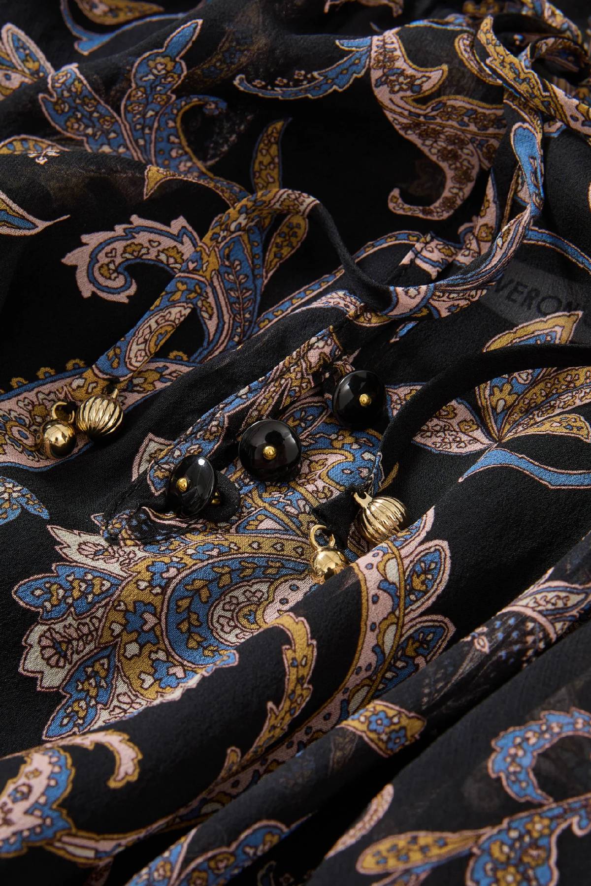 Veronica Beard Hickory Blouse - Black Multi