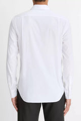Vince Men's Stretch Cotton Poplin Shirt - White