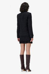 Iro Tineli Buttoned Jacket - Shiny Black