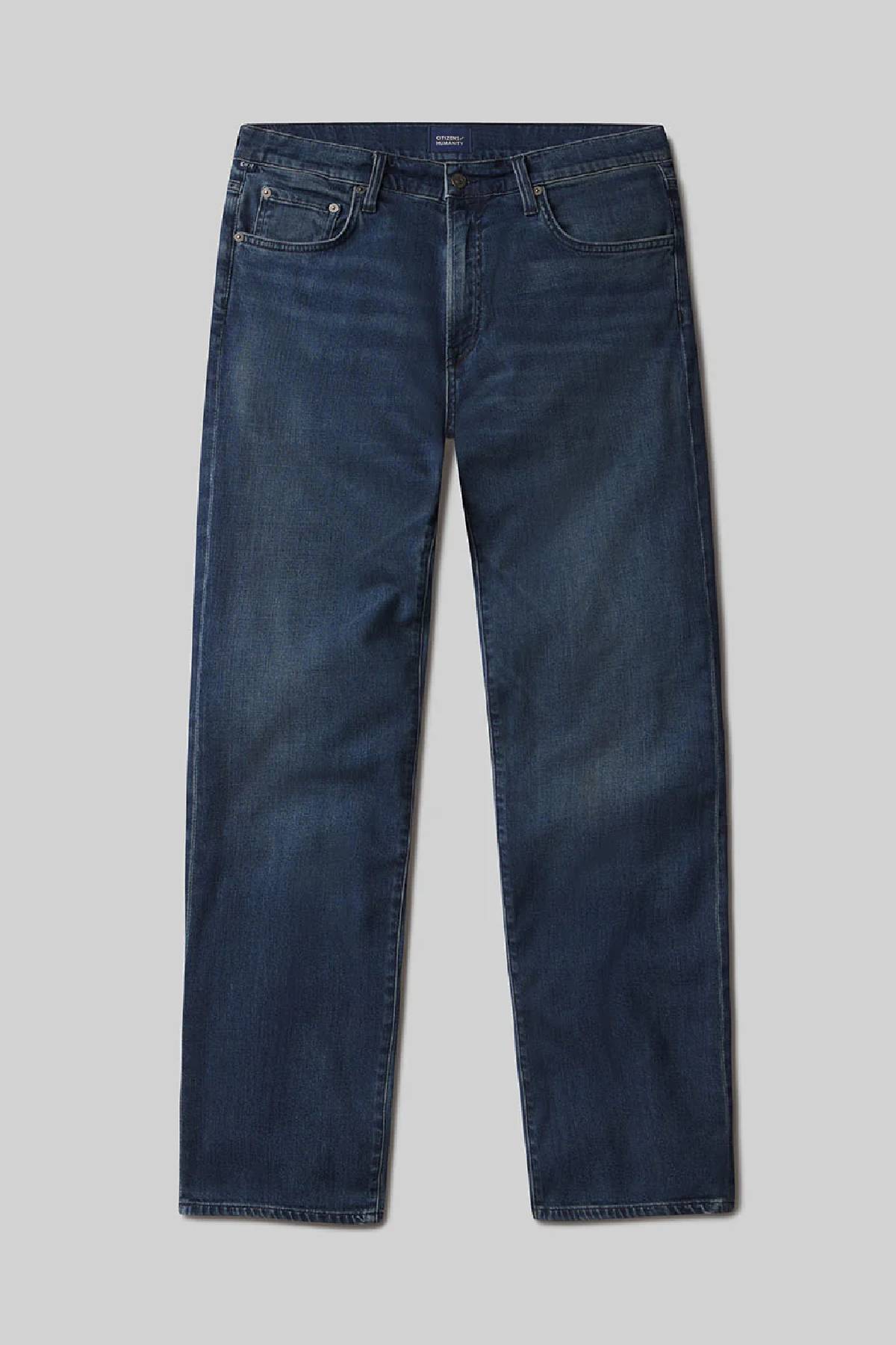 Citizens of Humanity Men's Elijah Straight Tropical Denim Jeans - Tinted Dark