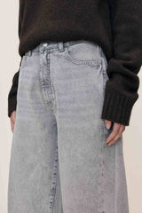 DL1961 Miro Barrel High Rise 28" Jeans - Storm Cloud