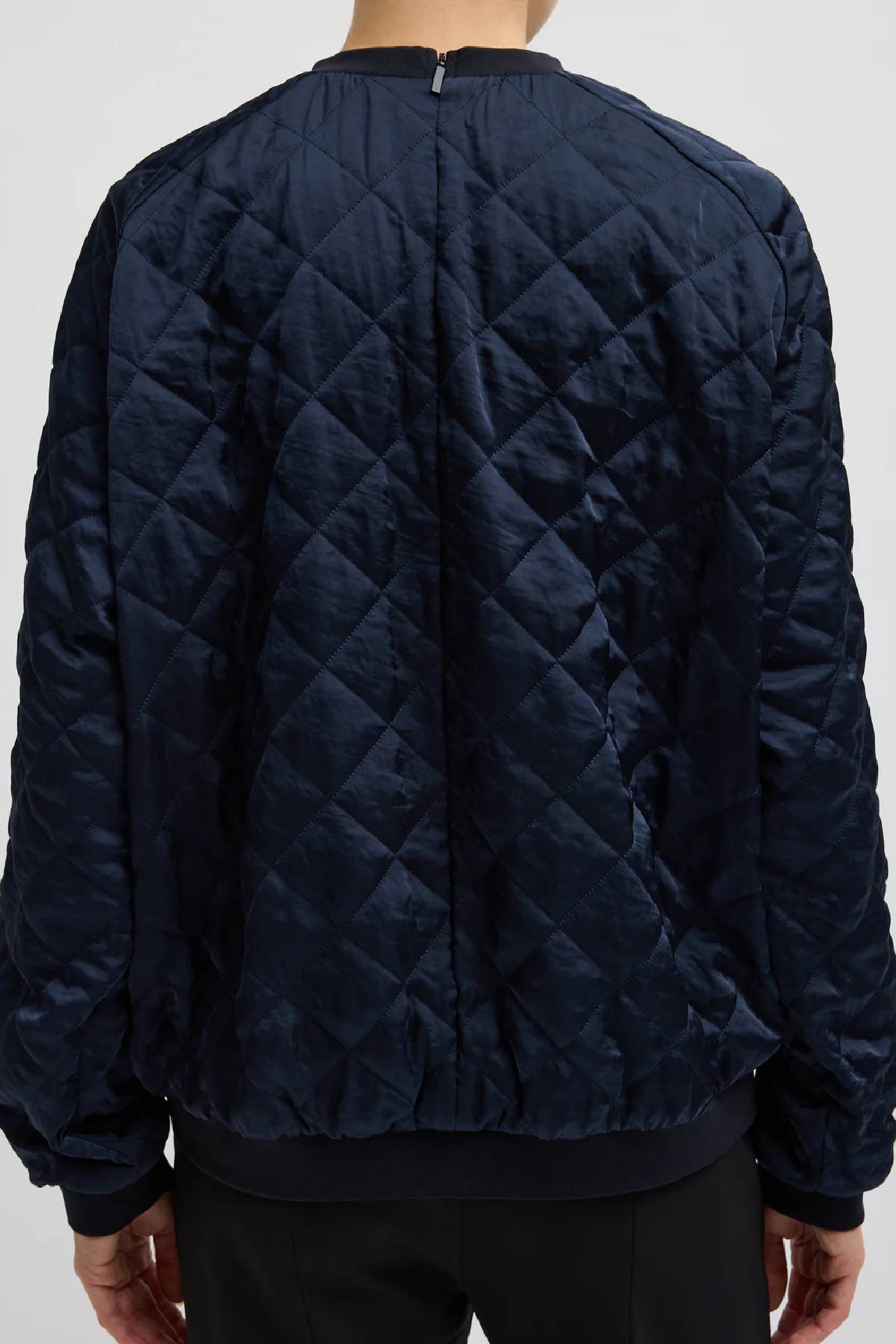 Tibi Cozy Quilting Sweatshirt - Navy