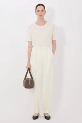 Loulou de Saison Alio Pleated Tailored Pants - Ivory