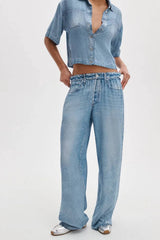 Rag & Bone Miramar Slink Wide Leg Pull On Pant - Murray