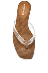 Veronica Beard Clea Jelly Thong Sandal - Clear