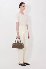 Loulou de Saison Alio Pleated Tailored Pants - Ivory