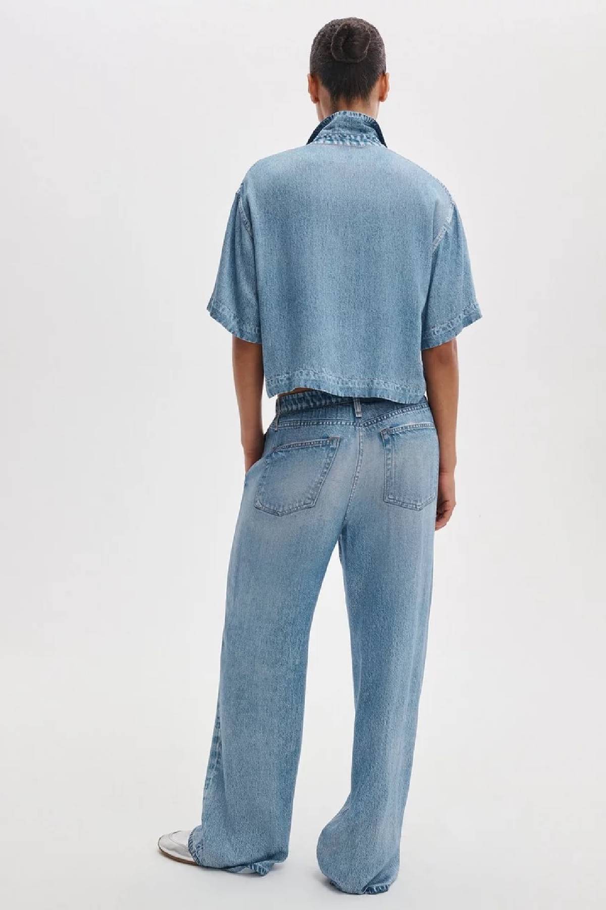 Rag & Bone Miramar Slink Wide Leg Pull On Pant - Murray