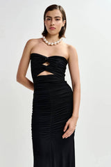 Essentiel Antwerp Strapless Maxi Dress - Black