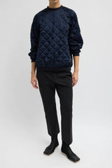 Tibi Cozy Quilting Sweatshirt - Navy