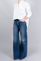Loulou de Saison Lee Shirt With Embroidery - White