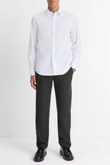 Vince Men's Stretch Cotton Poplin Shirt - White