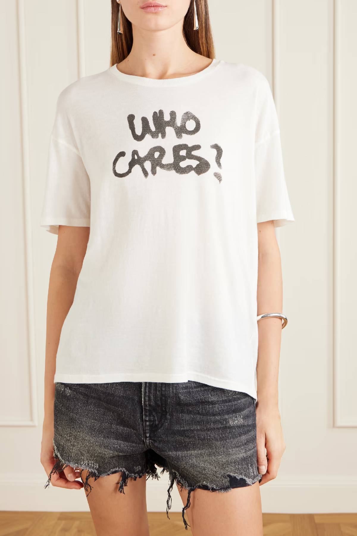 R13 Who Cares Relaxed Tee - Off White
