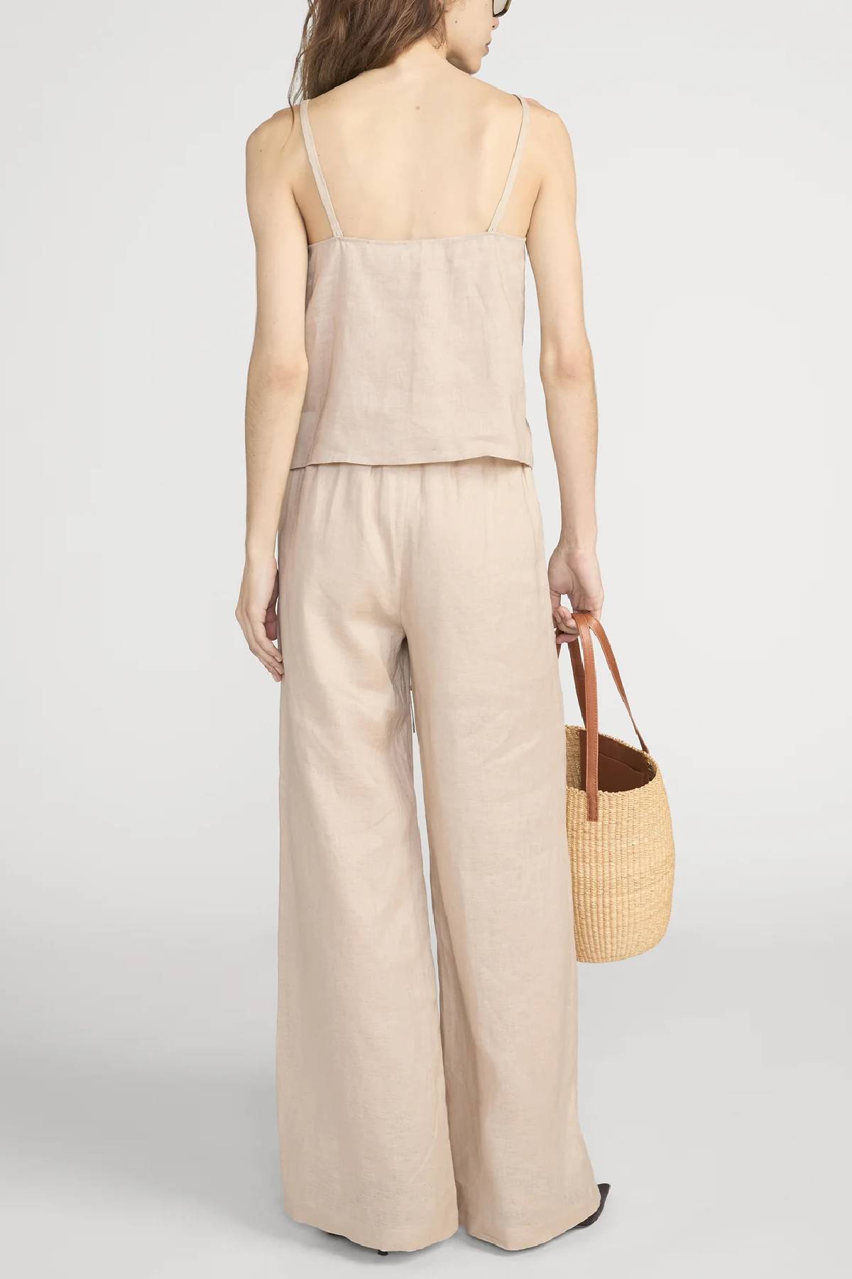 Frame The Linen Lounge Pant - Flax