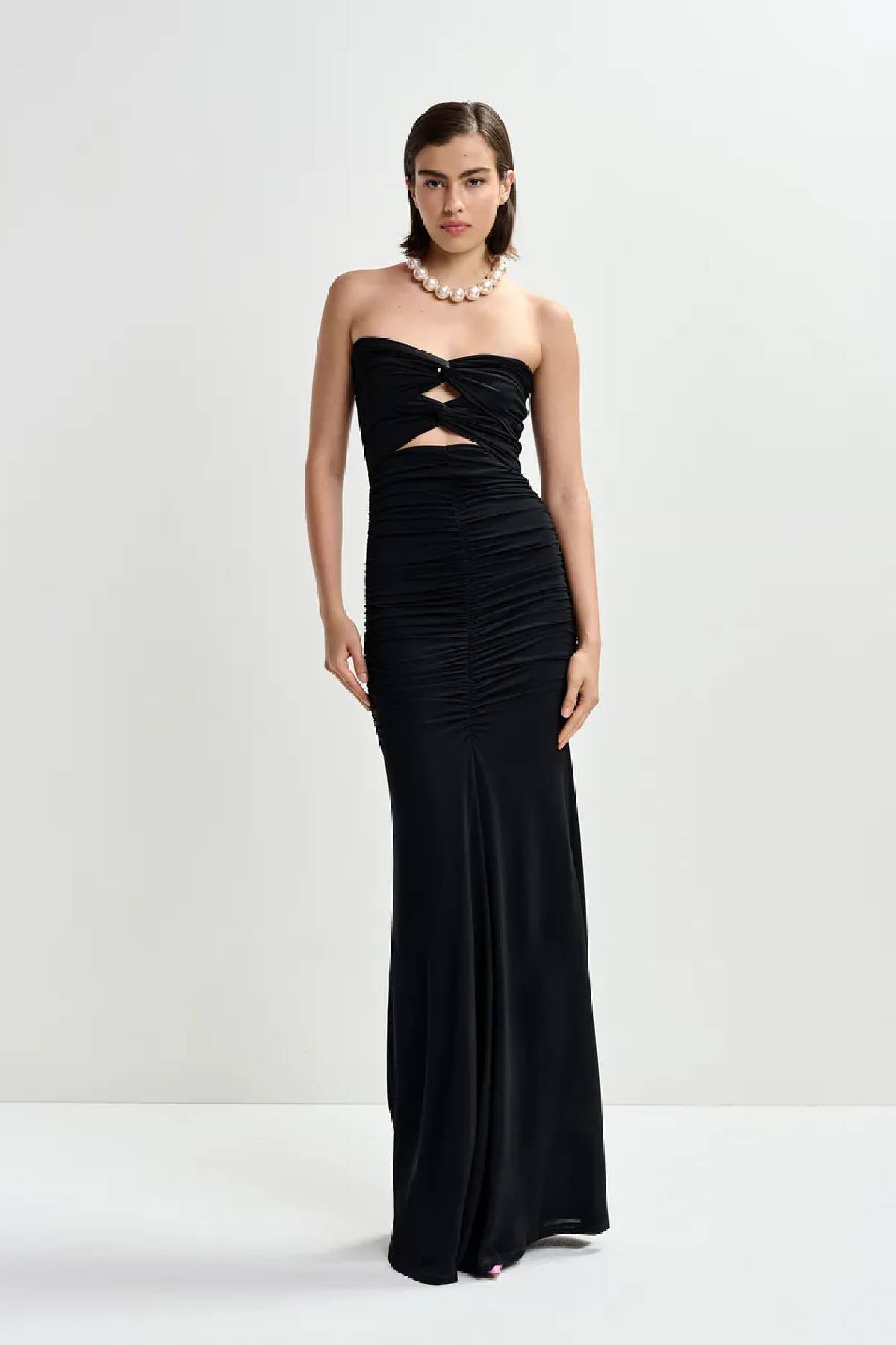 Essentiel Antwerp Strapless Maxi Dress - Black