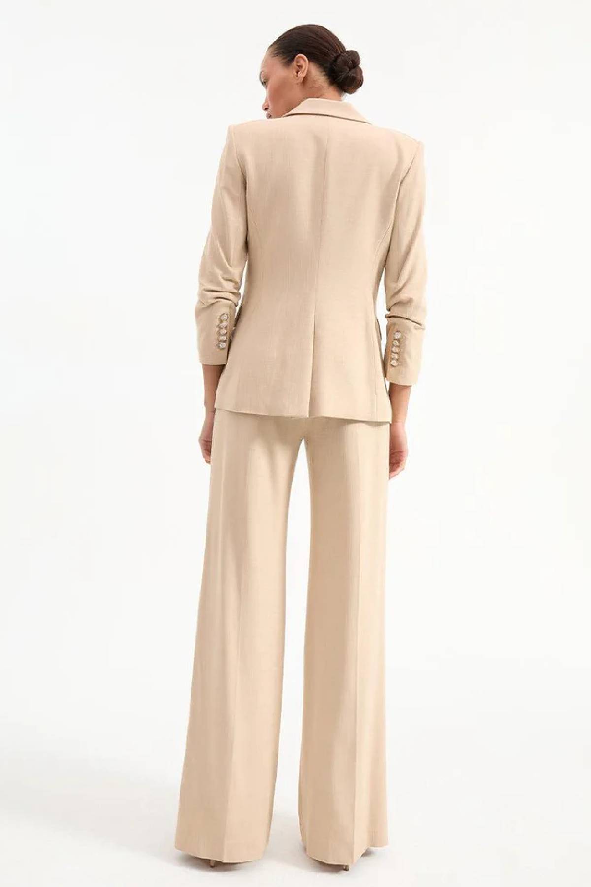Veronica Beard Battista Dickey Jacket - Stone Khaki