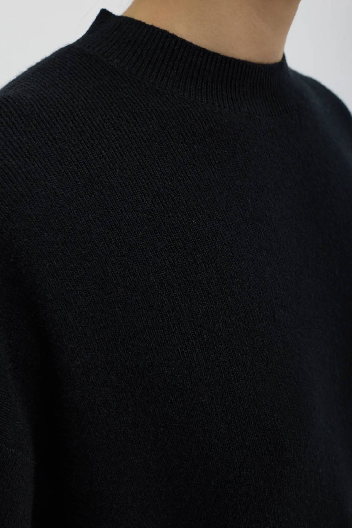 Tibi Anna Merino Wool Cut out Racerback Pullover - Black