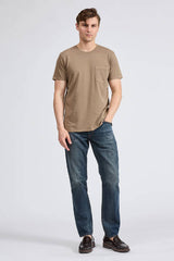 Rag & Bone Men's Garment Dye Classic Pocket Tee - Taupe