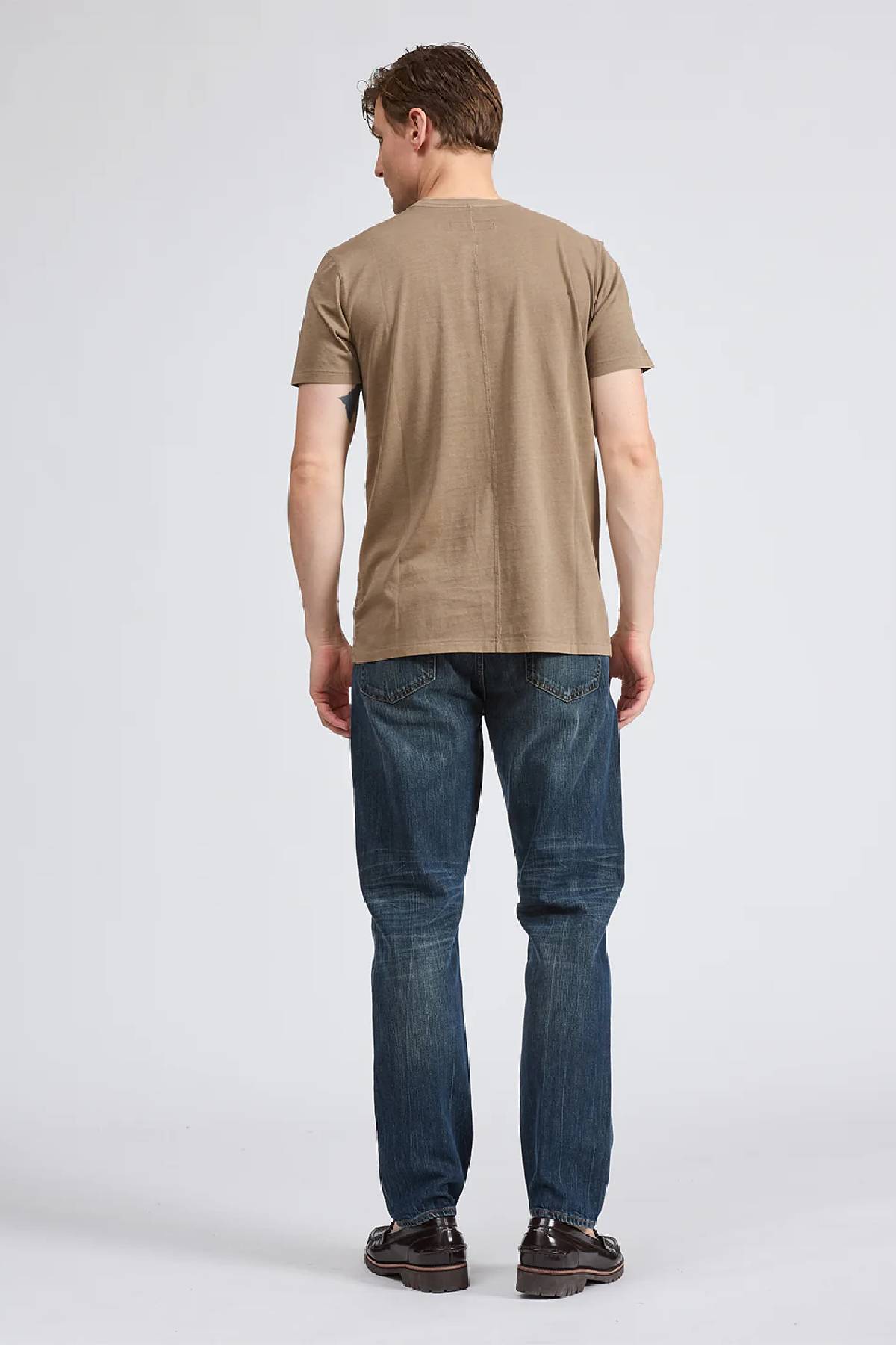 Rag & Bone Men's Garment Dye Classic Pocket Tee - Taupe