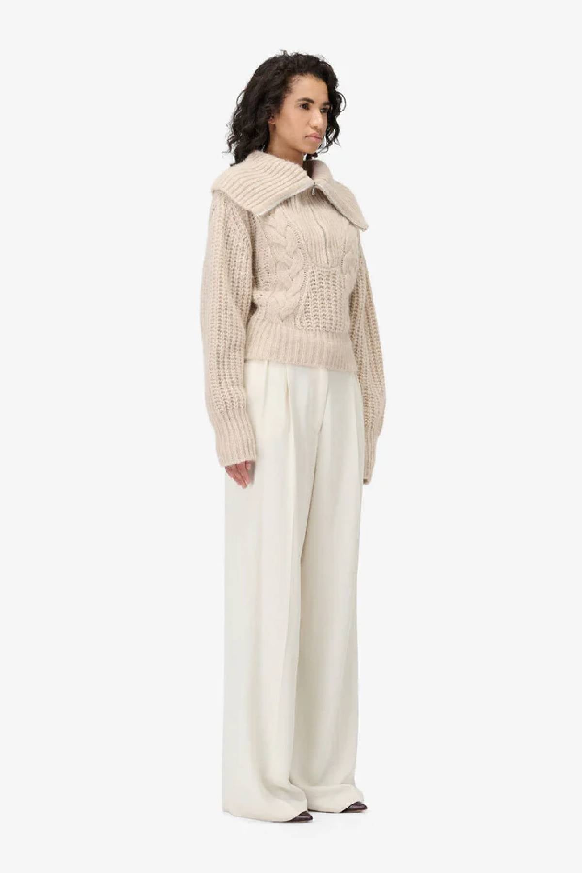 Iro Pallia High Waisted Trousers - Off White