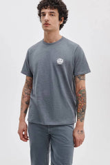 Rag & Bone Men's Sour Face Embroidered Tee - Shade Grey