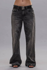R13 D'Arcy Loose Jean - Polaris Black