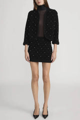 Frame The Embellished Jacket - Black