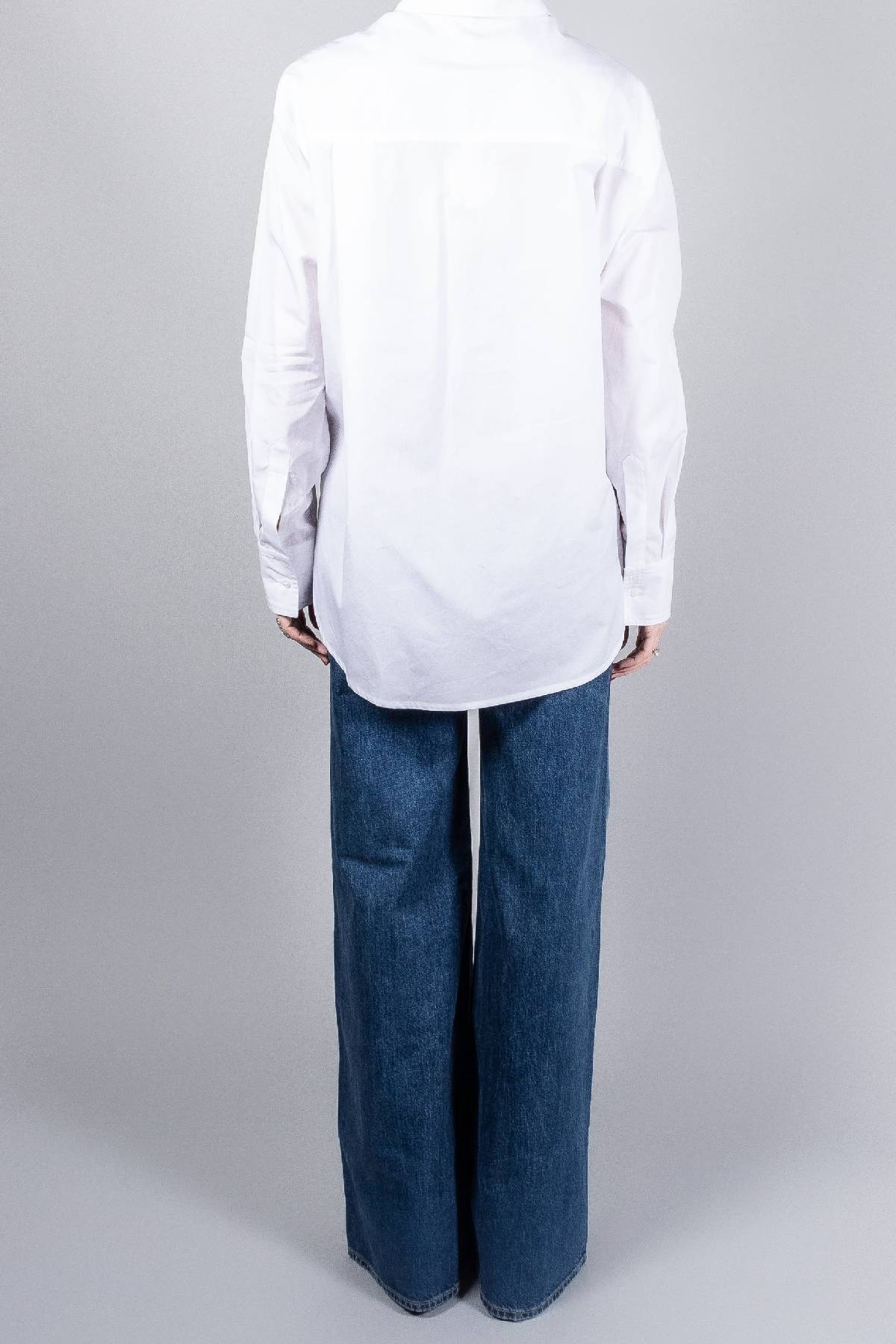 Loulou de Saison Lee Shirt With Embroidery - White