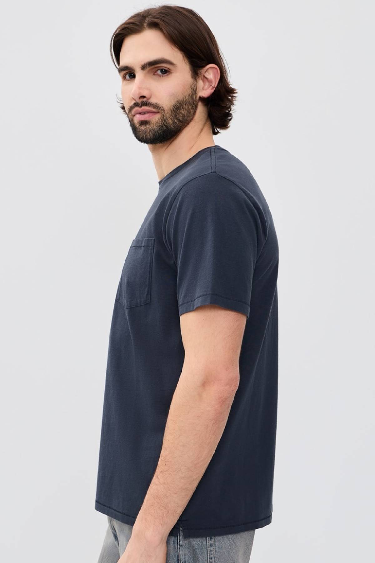 Rag & Bone Men's Garment Dye Classic Pocket Tee - Salute