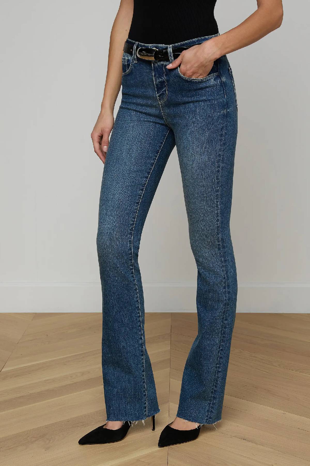 L'AGENCE Ruth Straight Leg Jean - Fair Oak