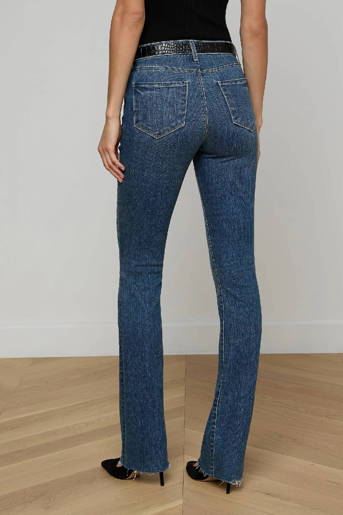 L'AGENCE Ruth Straight Leg Jean - Fair Oak