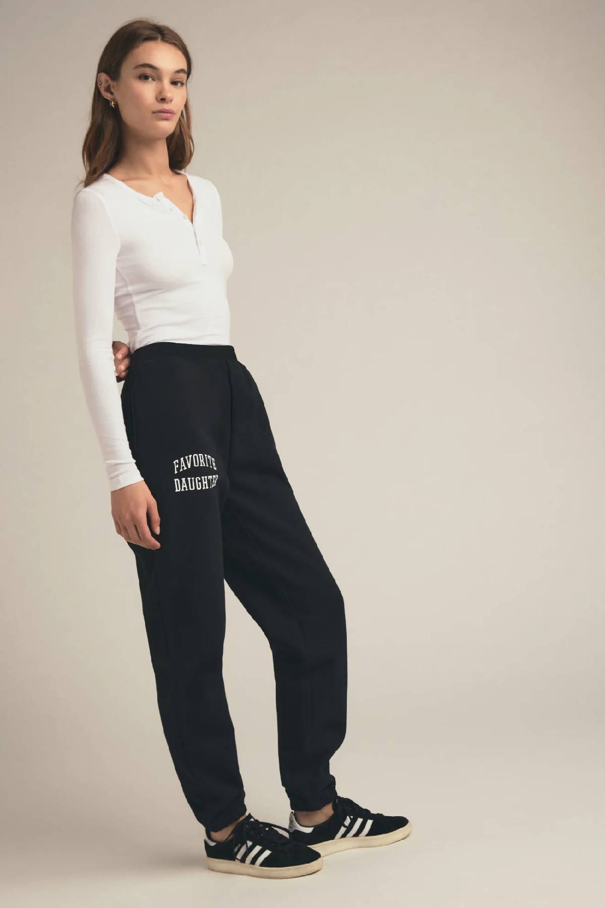Favorite Daughter The Collegiate Jogger - Black