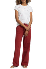 Rag & Bone Phoebe Drawstring Wide Leg Jeans - Sienna Stone