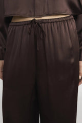 Frame The Silk Lounge Pant - Americano
