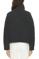 Nili Lotan Omaira Sweater - Dark Charcoal Melange