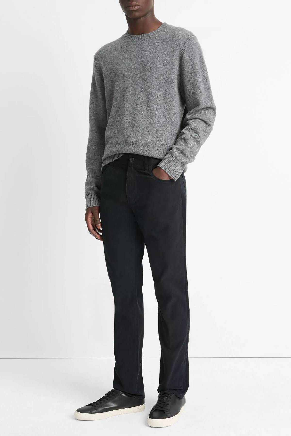 Vince Men's Dylan Slim 5-Pocket Stretch Cotton Pant - Black