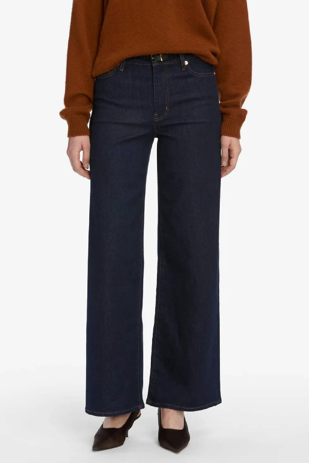 Frame Le Slim Palazzo Jeans - Rinse