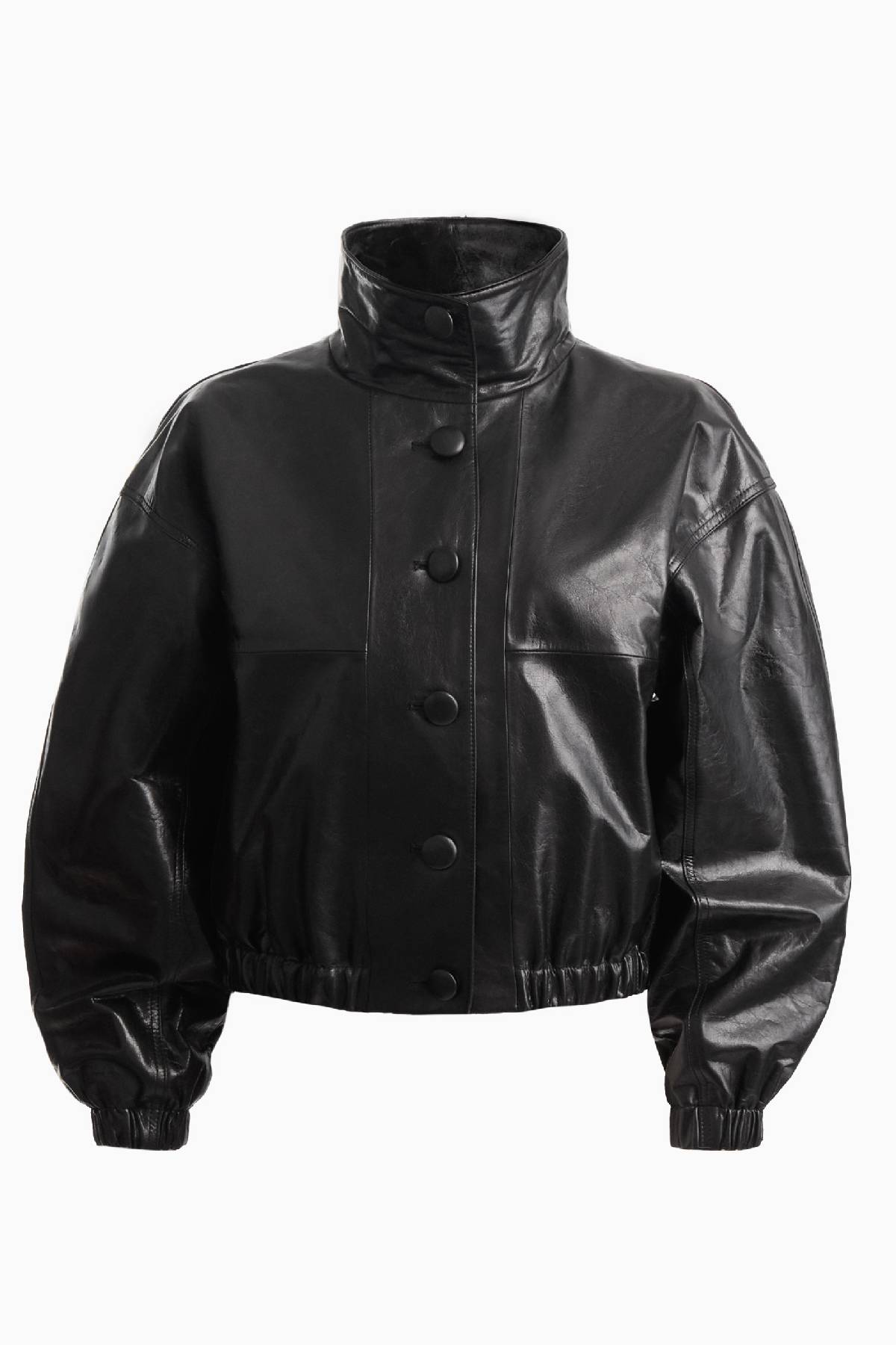 Dodiee KATE Leather Bomber - Black