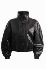 Dodiee KATE Leather Bomber - Black