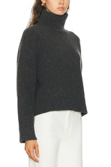 Nili Lotan Omaira Sweater - Dark Charcoal Melange