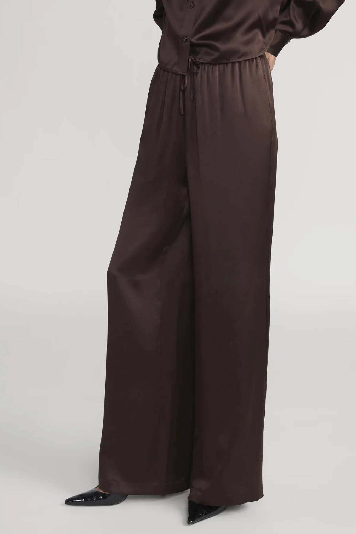 Frame The Silk Lounge Pant - Americano